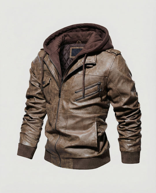 Stilvolle Herrenjacke mit Kapuze
