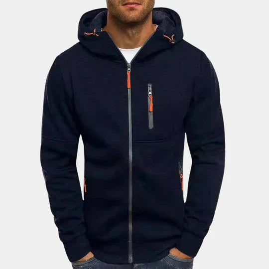 Heidi-Mode | Sweat-Shirt Homme Avec Capuche Et Fermeture Éclair