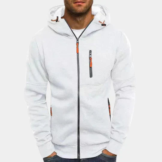 Heidi-Mode | Sweat-Shirt Homme Avec Capuche Et Fermeture Éclair