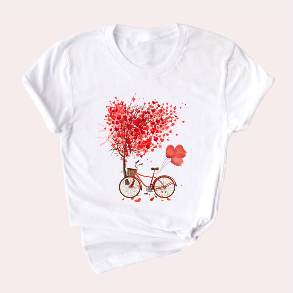 Heidi-Mode | Grafisches T-shirt für Damen Trendy & Lässig