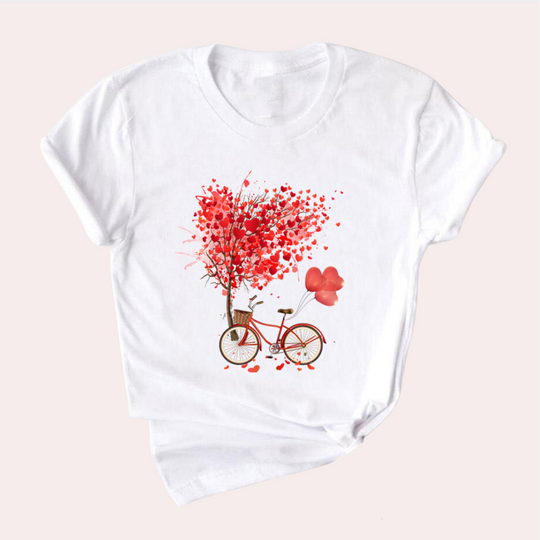Heidi-Mode | Grafisches T-shirt für Damen Trendy & Lässig