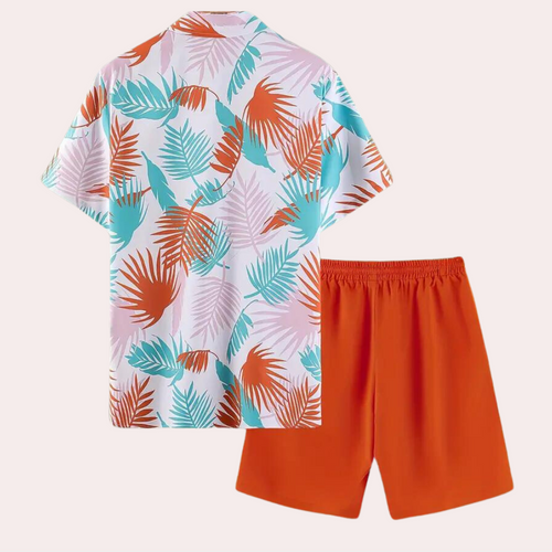 Zweiteiliges Hawaiianisches Sommeroutfit für Herren