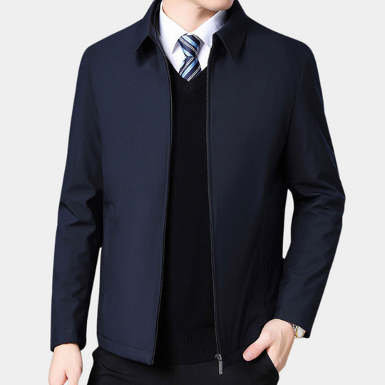 Heidi-Mode | Übergangsjacke mit Reißverschluss und Klassischem Kragen für Herren