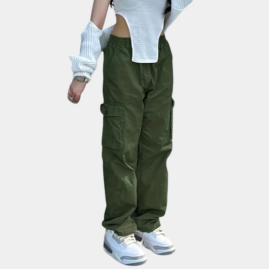 Heidi-Mode | Elegante Damen Cargo-Hose für Einen Mühelos Schicken Casual-Stil