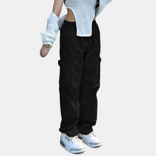 Heidi-Mode | Elegante Damen Cargo-Hose für Einen Mühelos Schicken Casual-Stil