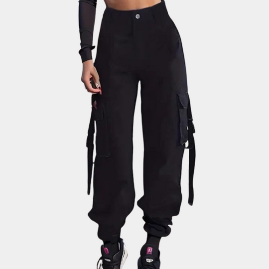 Heidi-Mode | Modische Hochwaist Cargo-Hosen für Damen