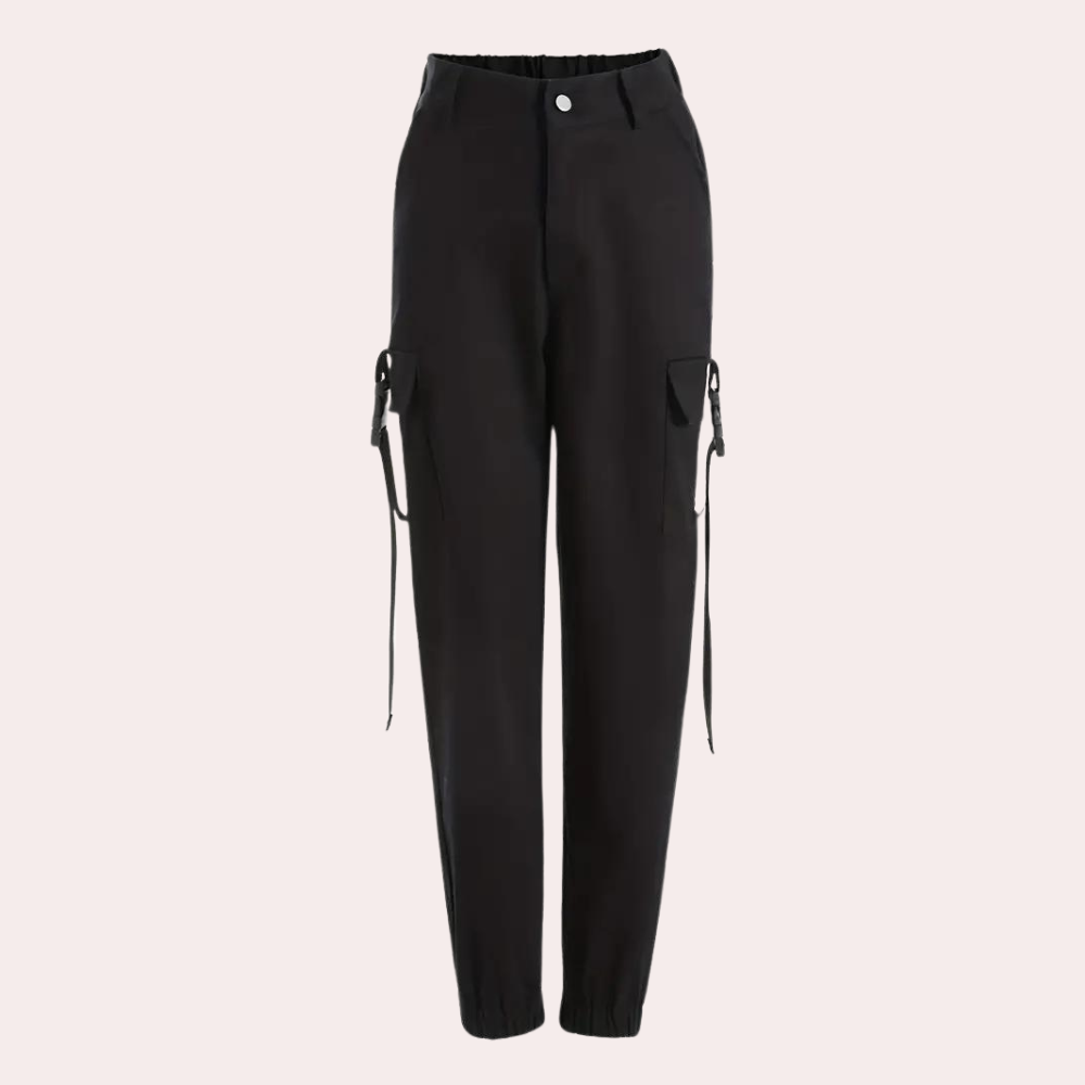 Heidi-Mode | Modische Hochwaist Cargo-Hosen für Damen