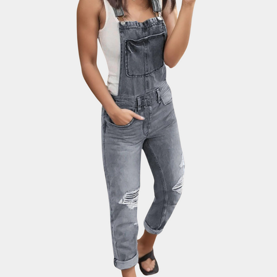 Heidi-Mode | Zerrissene Denim-Latzhose