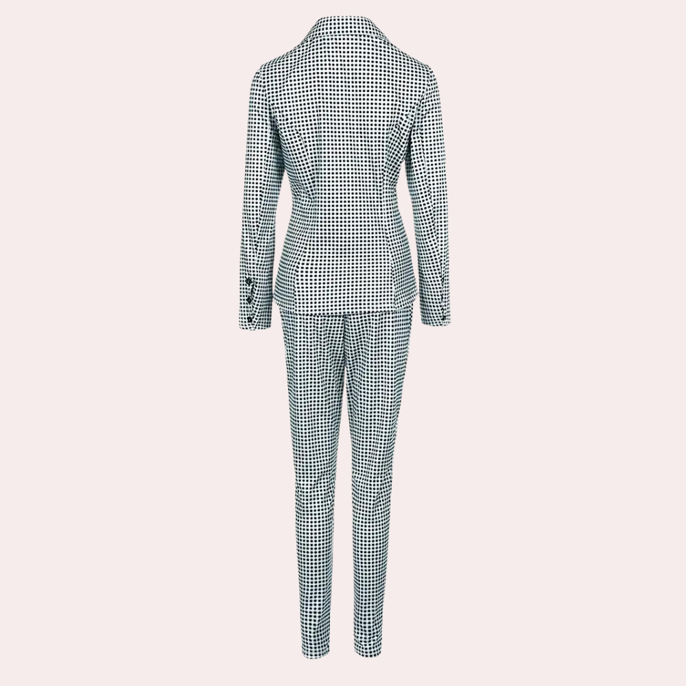 Heidi-Mode | Zwei-Teiliges Plaid-Set für Frauen
