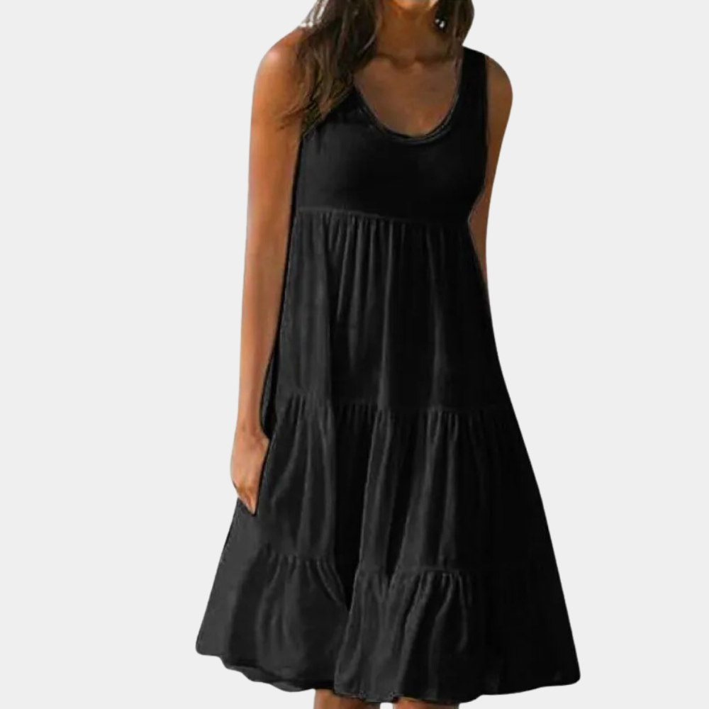 Heidi-Mode | Komfortabel Ärmelloses Kleid Für Frauen