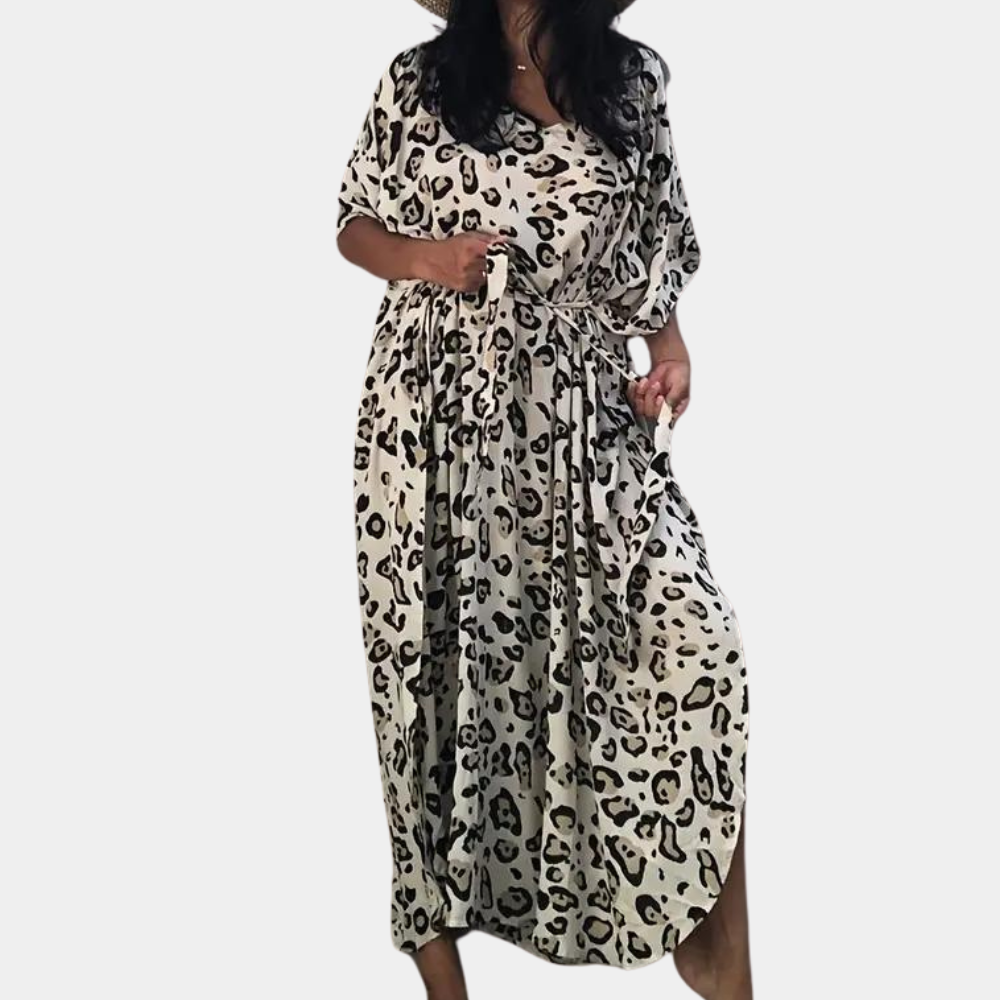 Heidi-Mode | Print Maxi Kleid für Frauen