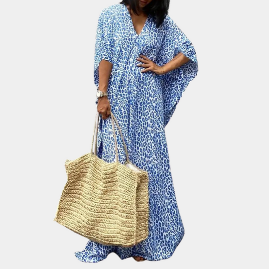 Heidi-Mode | Print Maxi Kleid für Frauen