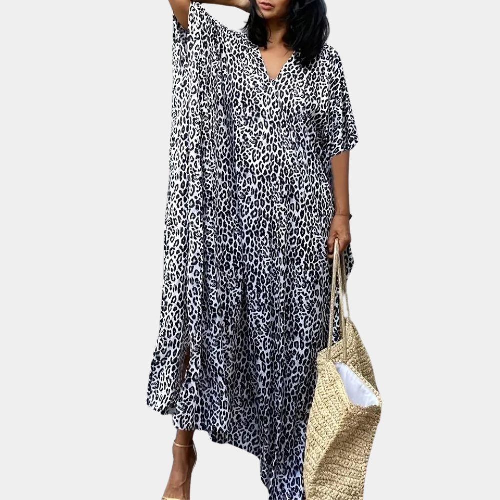 Heidi-Mode | Print Maxi Kleid für Frauen