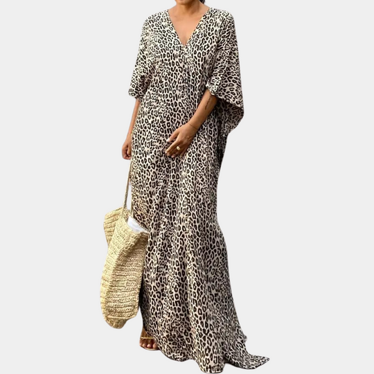 Heidi-Mode | Print Maxi Kleid für Frauen