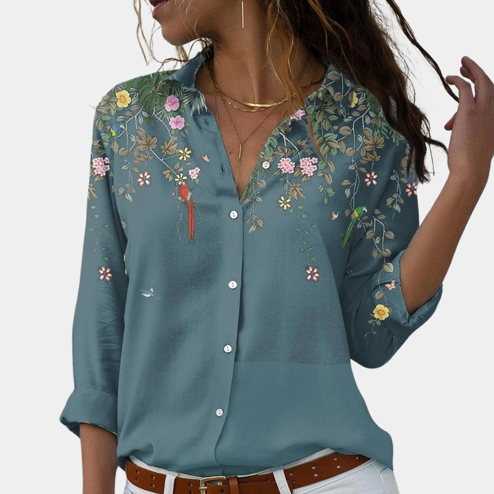 Heidi-Mode | Damen Blumenshirt