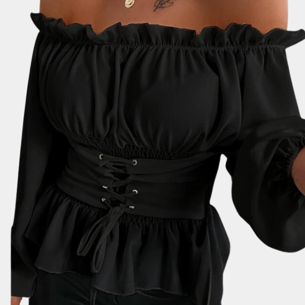 Heidi-Mode | Off Shoulder Bluse für Damen