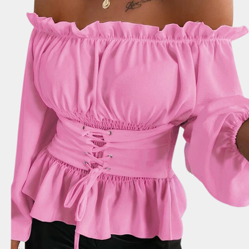 Heidi-Mode | Off Shoulder Bluse für Damen