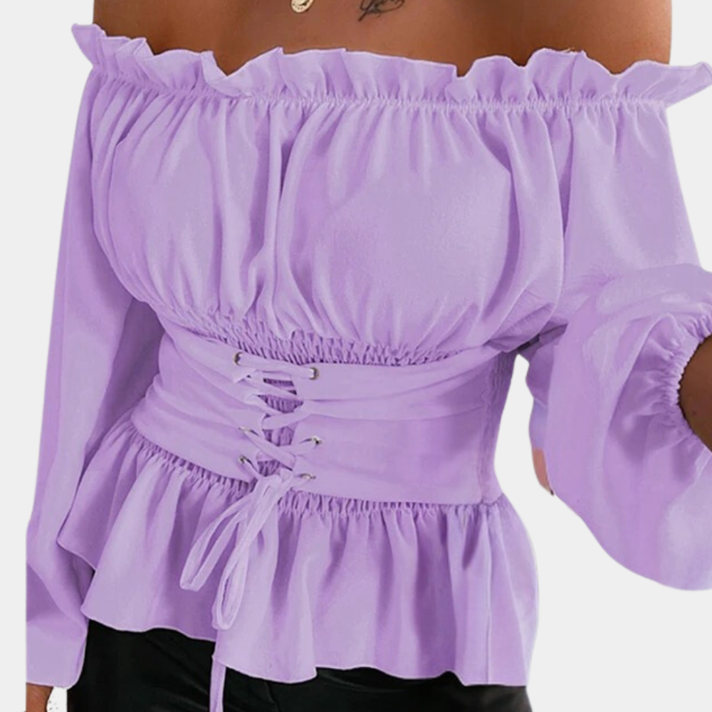 Heidi-Mode | Off Shoulder Bluse für Damen