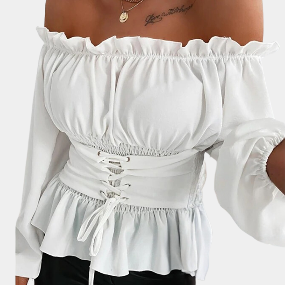 Heidi-Mode | Off Shoulder Bluse für Damen