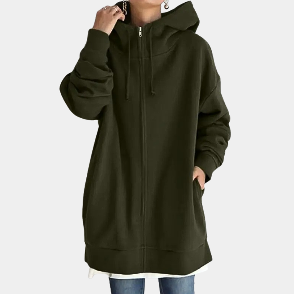 Heidi-Mode | Herbst Hoodie mit Reißverschluss für Frauen