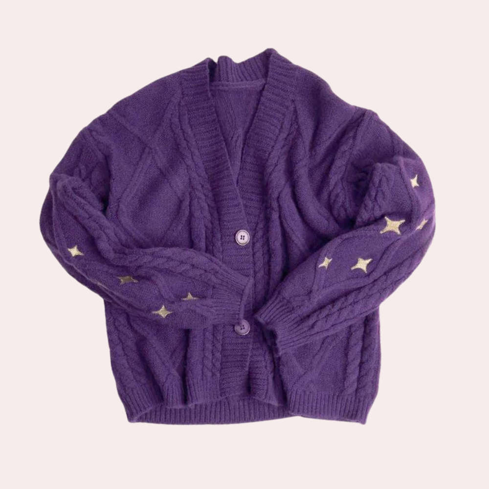 Heidi-Mode | Damenjacke mit Erdbeer-Details – Poppy