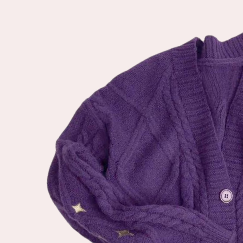 Heidi-Mode | Damenjacke mit Erdbeer-Details – Poppy