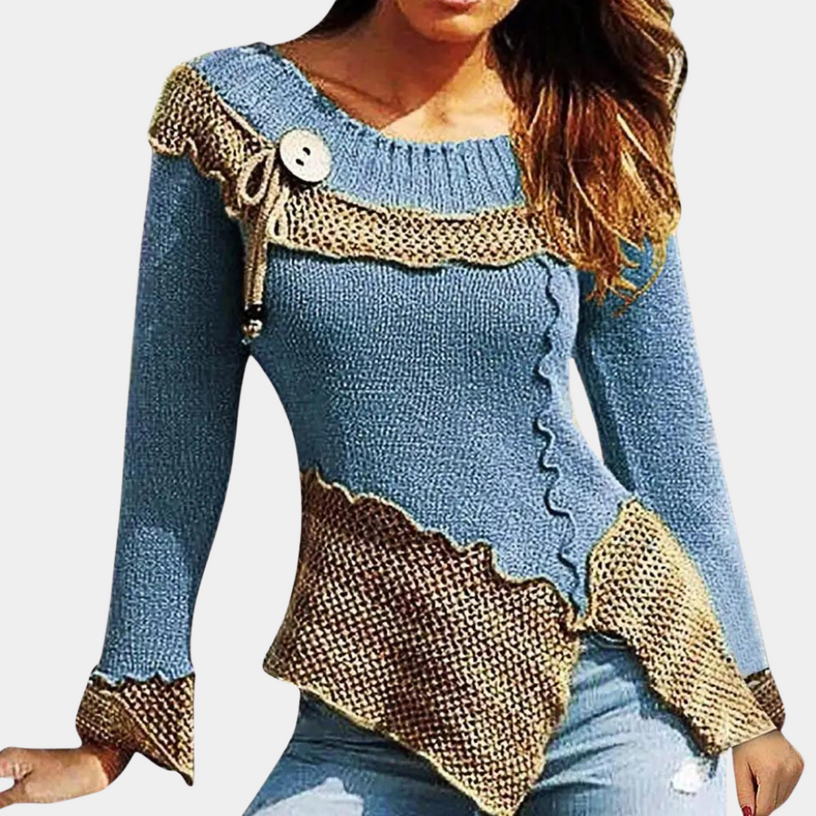 Eleganter und gestrickter Damenpullover