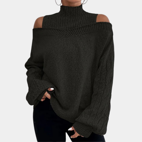 Lockere Strickpullover mit abgesenkter Schulter für Damen