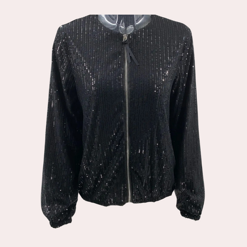 Heidi-Mode | Elegante Damenjacke Dekoriert mit Schönen Pailletten