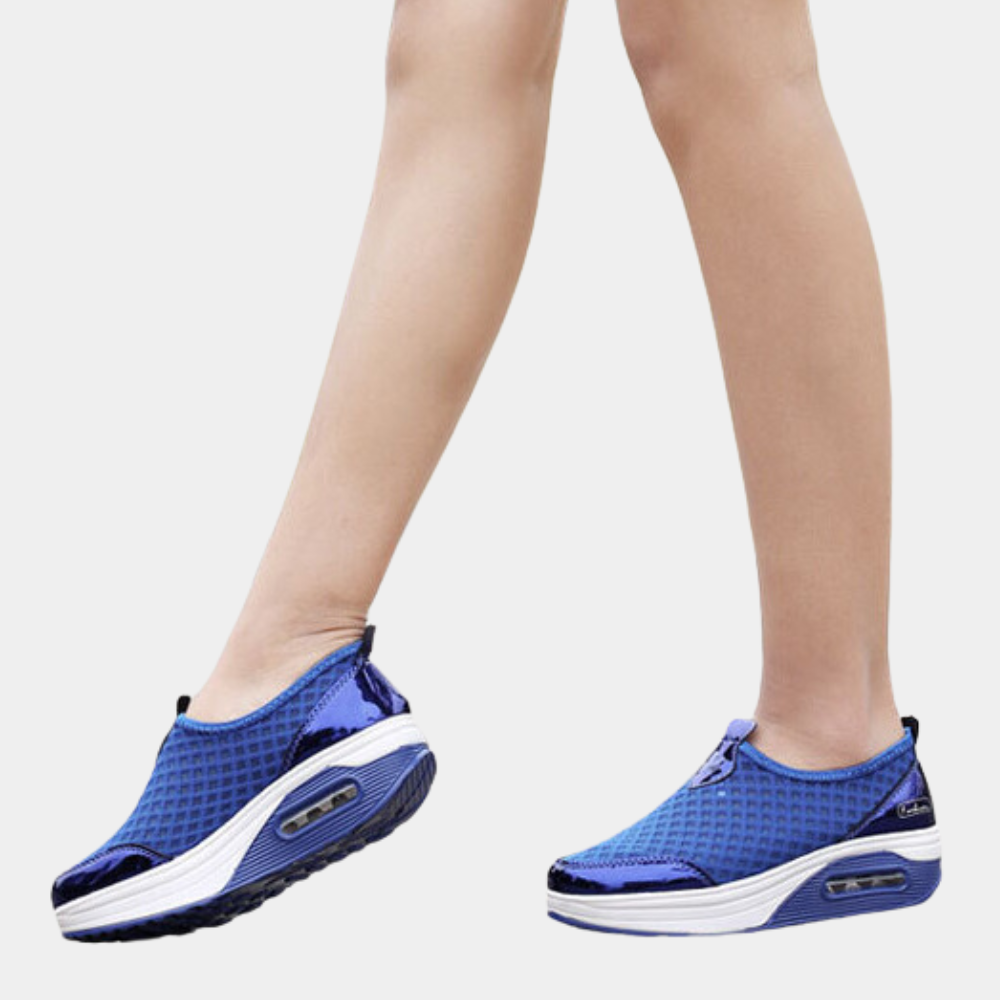 Heidi-Mode | Stilvolle Damensportschuhe mit Einer Atmungsaktiven Plateausohle, Die Modischen Komfort Gewährleistet