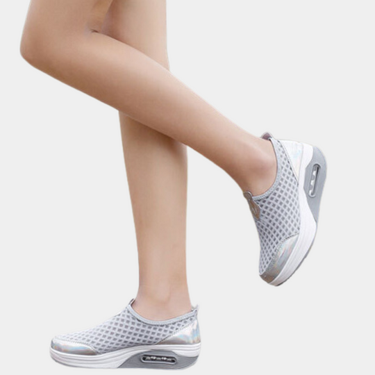 Heidi-Mode | Stilvolle Damensportschuhe mit Einer Atmungsaktiven Plateausohle, Die Modischen Komfort Gewährleistet