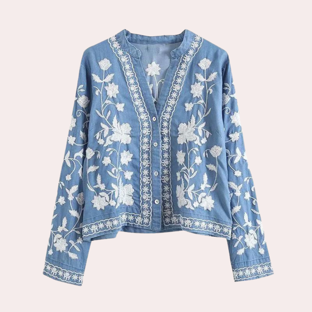 Heidi-Mode | Weste Floral Bestickte Weste