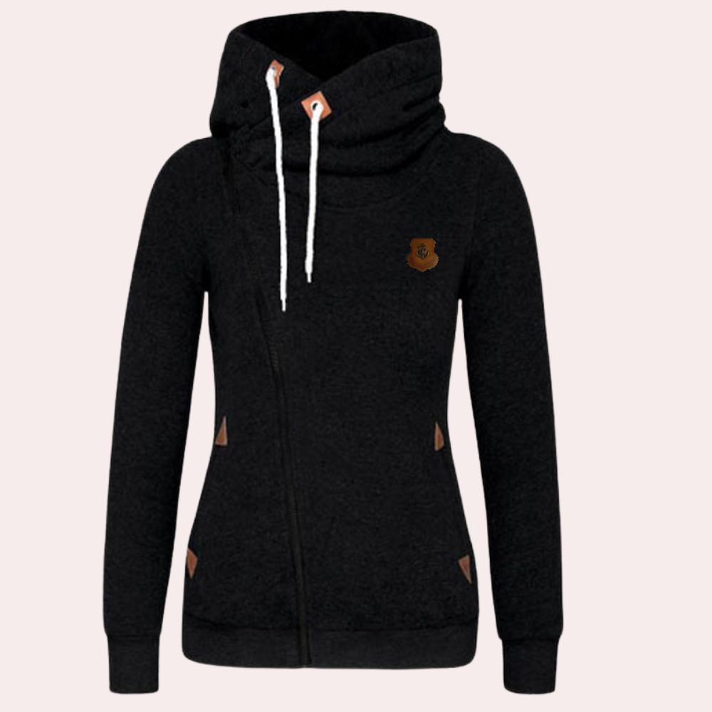 Heidi-Mode | Funktionale Damen Sweatshirt Mit Reißverschluss Und Kapuze