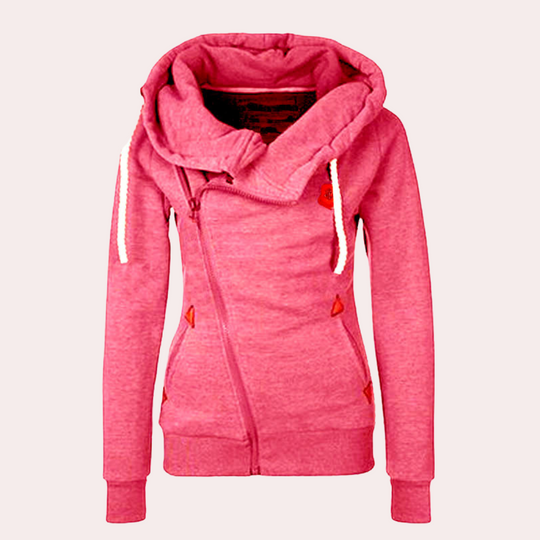 Heidi-Mode | Funktionale Damen Sweatshirt Mit Reißverschluss Und Kapuze