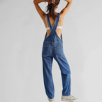 Heidi-Mode | Damen-Latzhose aus Denim mit Cross-Back-Design