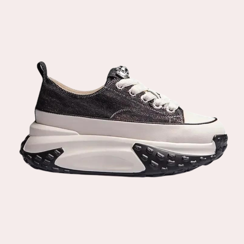 Heidi-Mode | Verfeinerte Orthopädische Retro Damen Sneaker