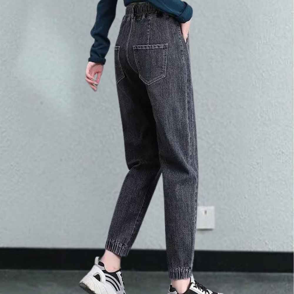 Heidi-Mode | Modische Jeans für Frauen mit Verstellbarem Kordelzug In Der Taille für Optimalen Komfort