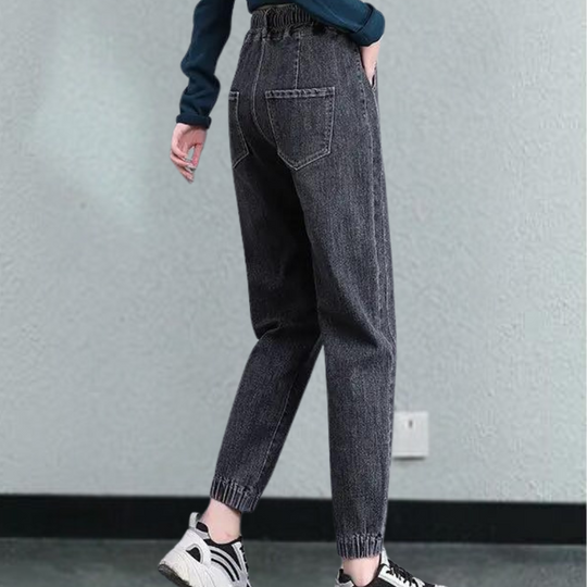 Heidi-Mode | Modische Jeans für Frauen mit Verstellbarem Kordelzug In Der Taille für Optimalen Komfort