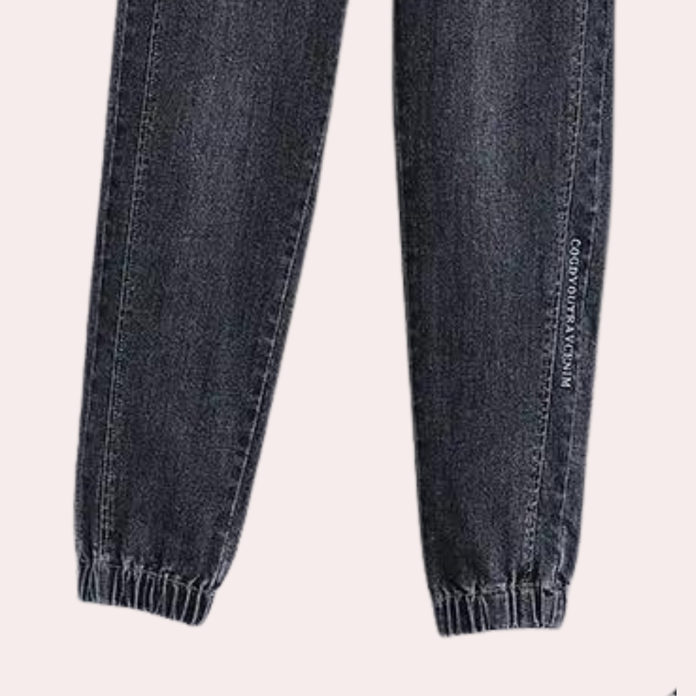 Heidi-Mode | Modische Jeans für Frauen mit Verstellbarem Kordelzug In Der Taille für Optimalen Komfort