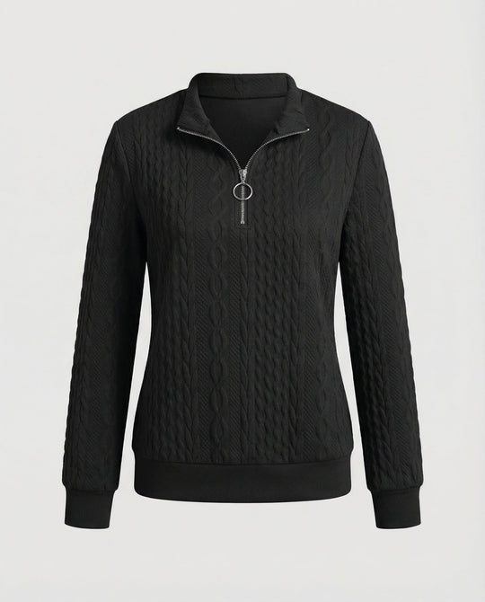 Strukturstrick Casual Pullover Damen | Heidi-Mode