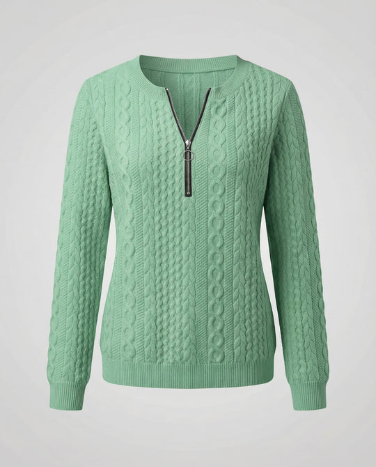 Strukturstrick Casual Pullover Damen | Heidi-Mode