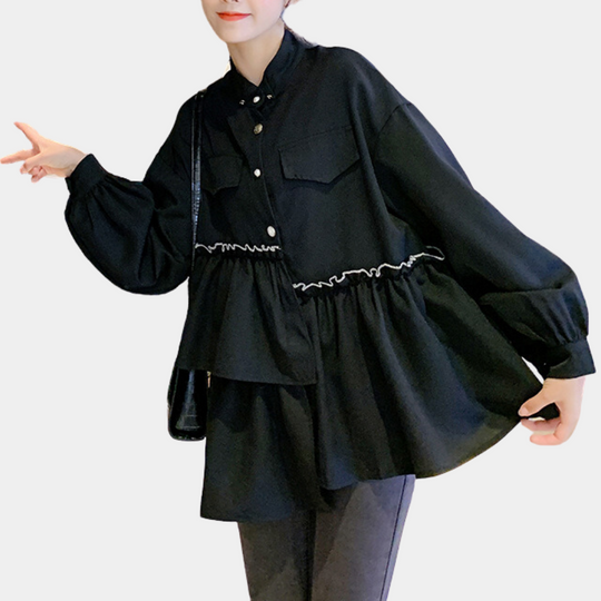 Heidi-Mode | Elegante Damenshirt mit Laternenärmeln