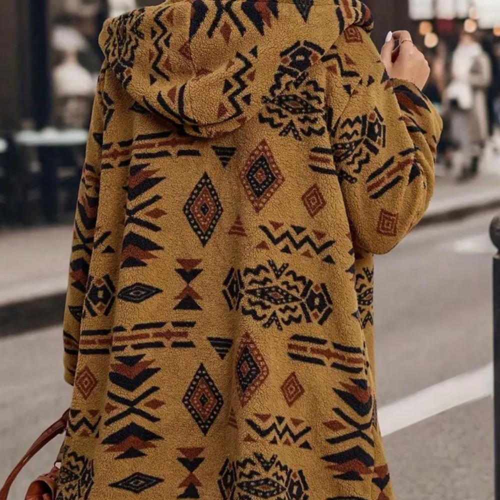 Heidi-Mode | warme Jacke mit Kapuze