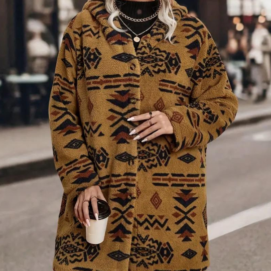 Heidi-Mode | warme Jacke mit Kapuze