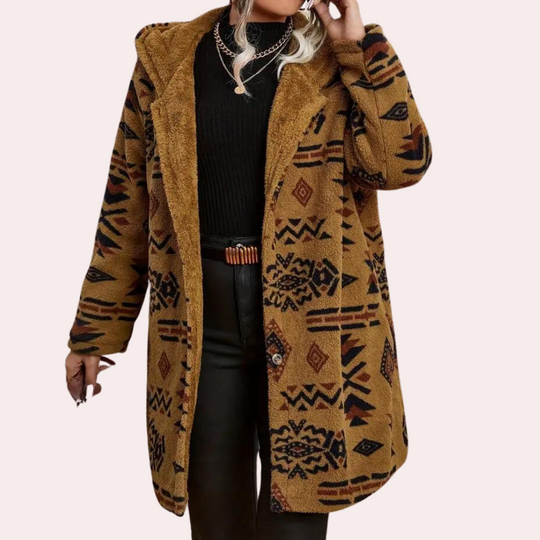 Heidi-Mode | warme Jacke mit Kapuze