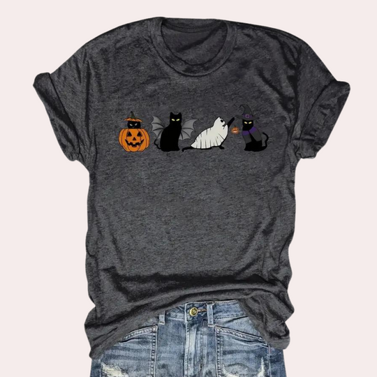 Heidi-Mode | Festliches Halloween T-Shirt für Damen