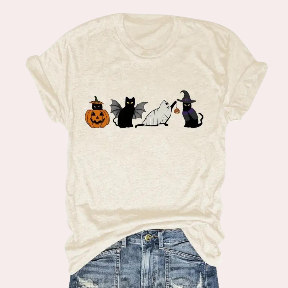 Heidi-Mode | Festliches Halloween T-Shirt für Damen