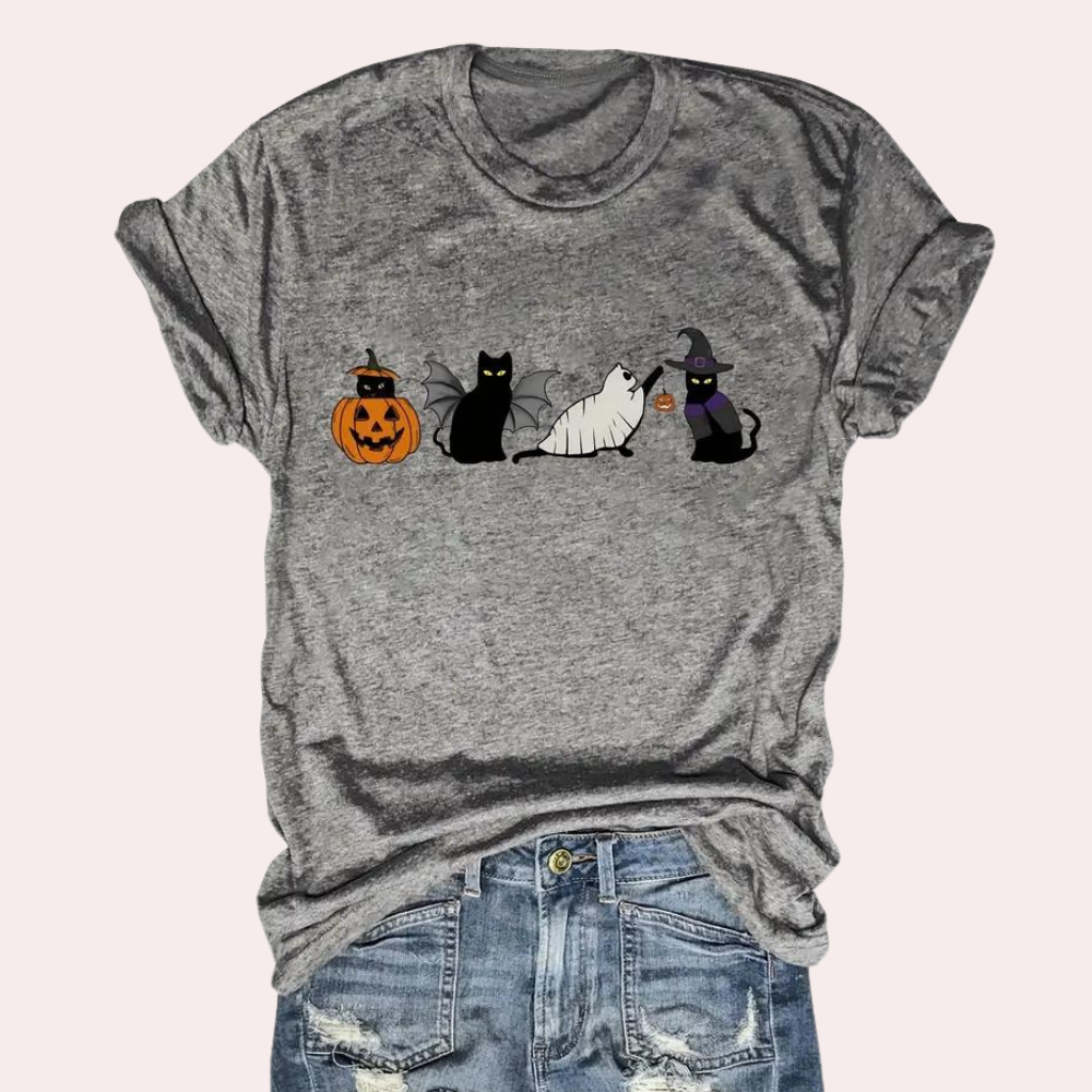 Heidi-Mode | Festliches Halloween T-Shirt für Damen