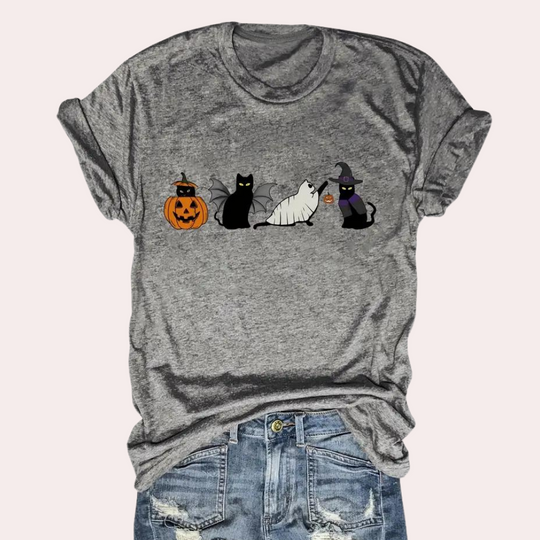 Heidi-Mode | Festliches Halloween T-Shirt für Damen