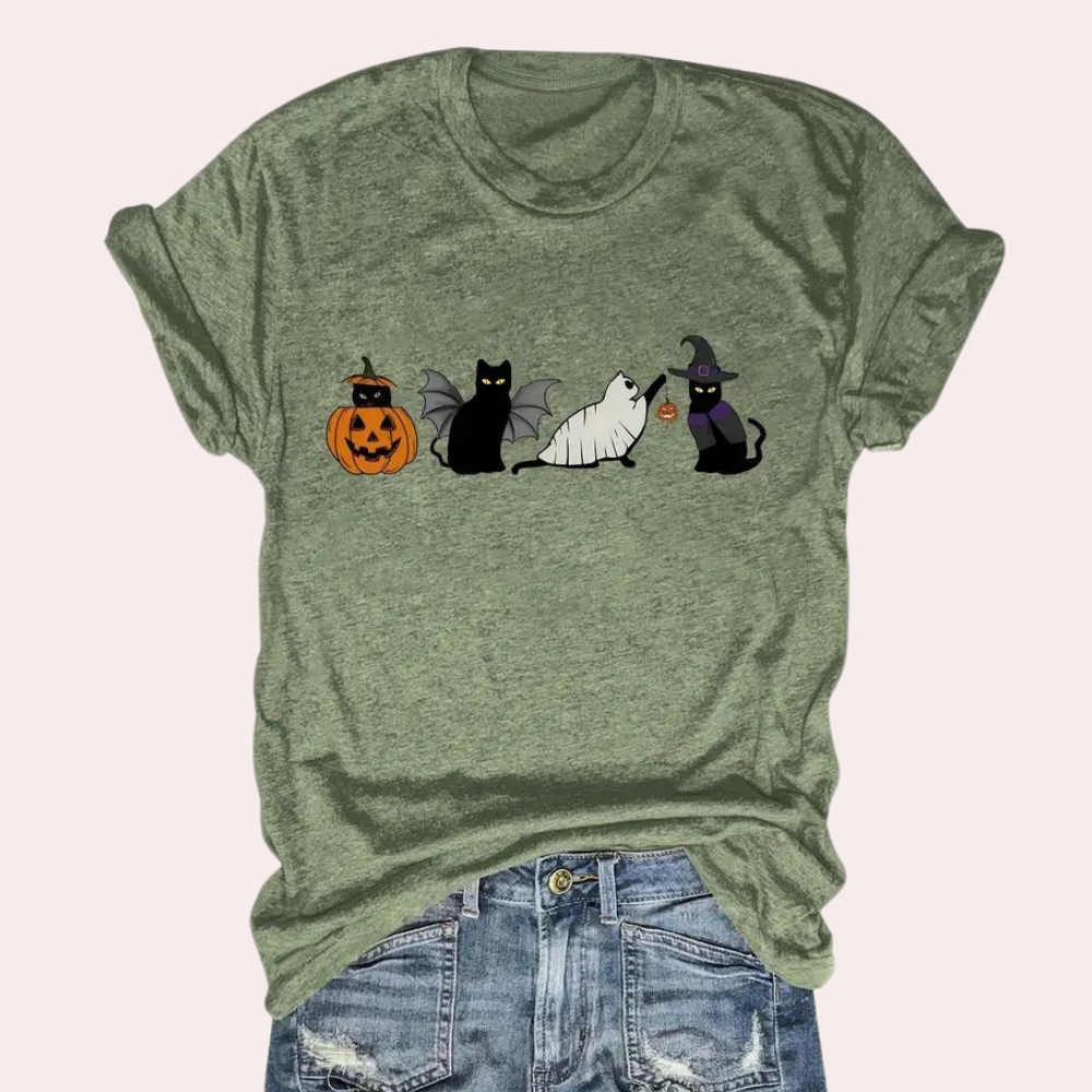 Heidi-Mode | Festliches Halloween T-Shirt für Damen